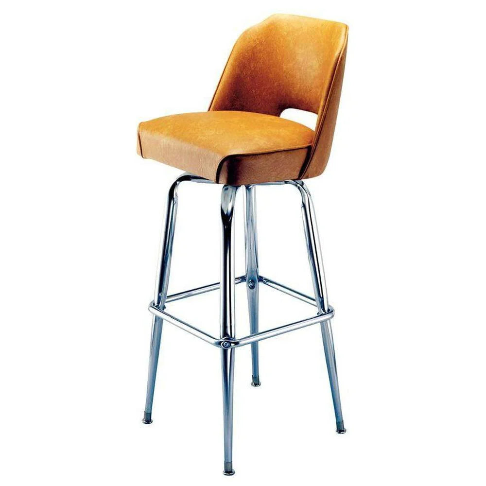 Cut Out Back Steel Bar Stool