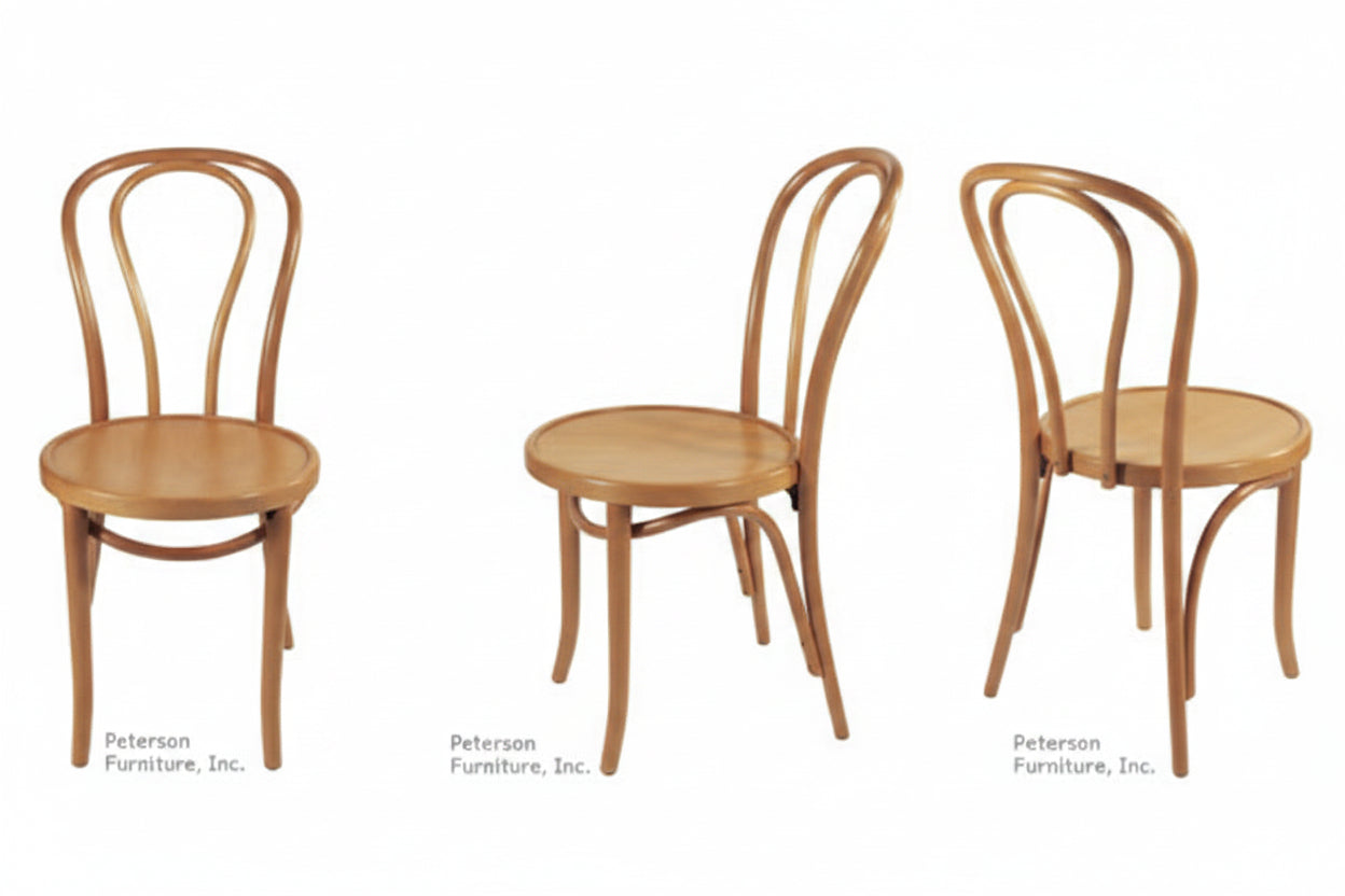 Thonet-Style #18 Hairpin Double Loop Bentwood Chair