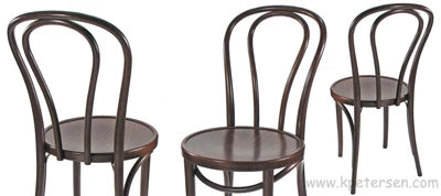 Thonet-Style #18 Hairpin Double Loop Bentwood Chair
