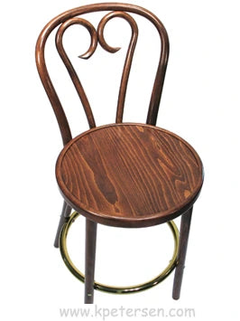 Candy Cane Style Bentwood Bar Stool