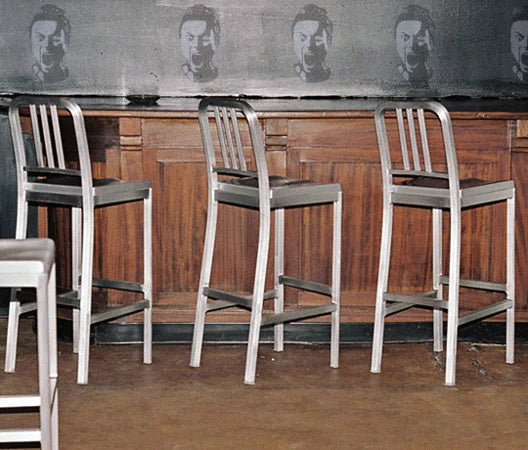 Deco Aluminum Barstool Aluminum Seat