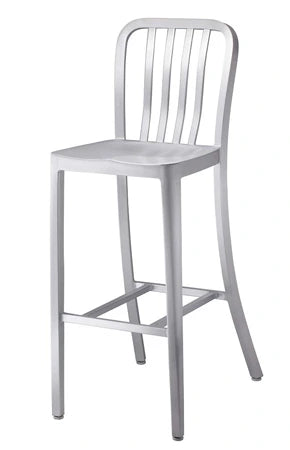 Brushed Aluminum Indoor Outdoor Bar Stool