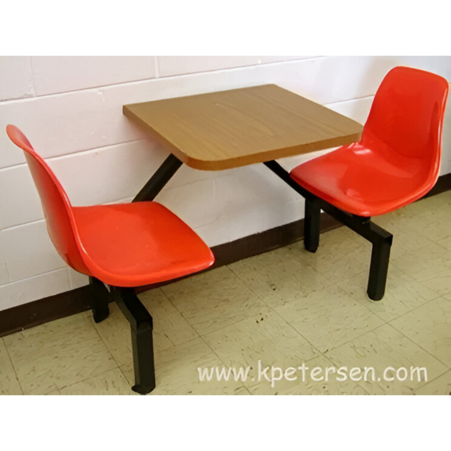 Cafeteria Seating with Fiberglass Shell Seats