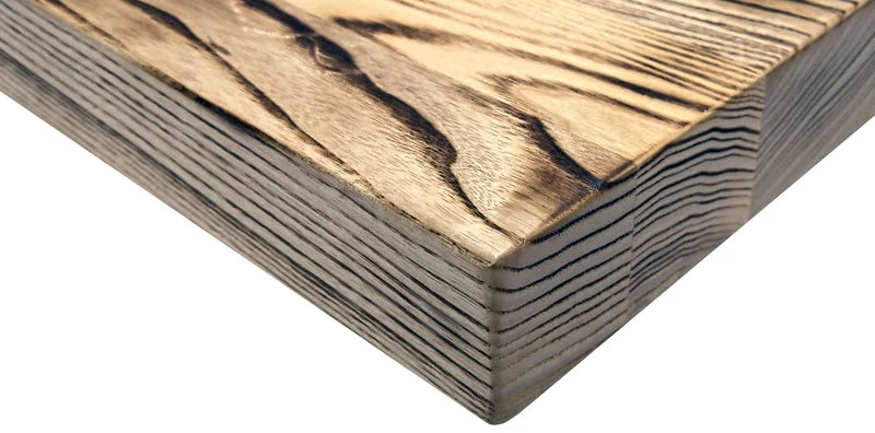 Carbonized Ash Plank Style Restaurant Table Tops