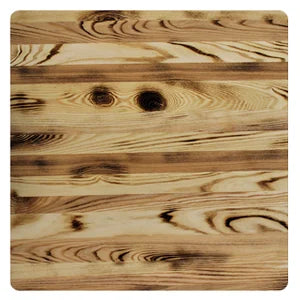 Carbonized Ash Plank Style Restaurant Table Tops