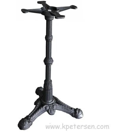 18" Ornate Tripod Cast Iron Table Base