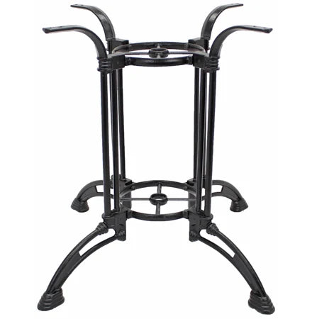 34" Artree Ornate Cast Iron Table Base with Umbrella Hole