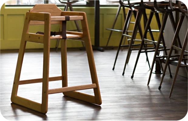 Oak Restaurant Children's High Chairs