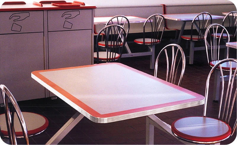 Aluminum Edge Laminated Table Tops