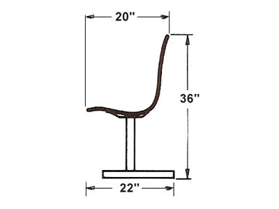 Laminated Contoured Bench