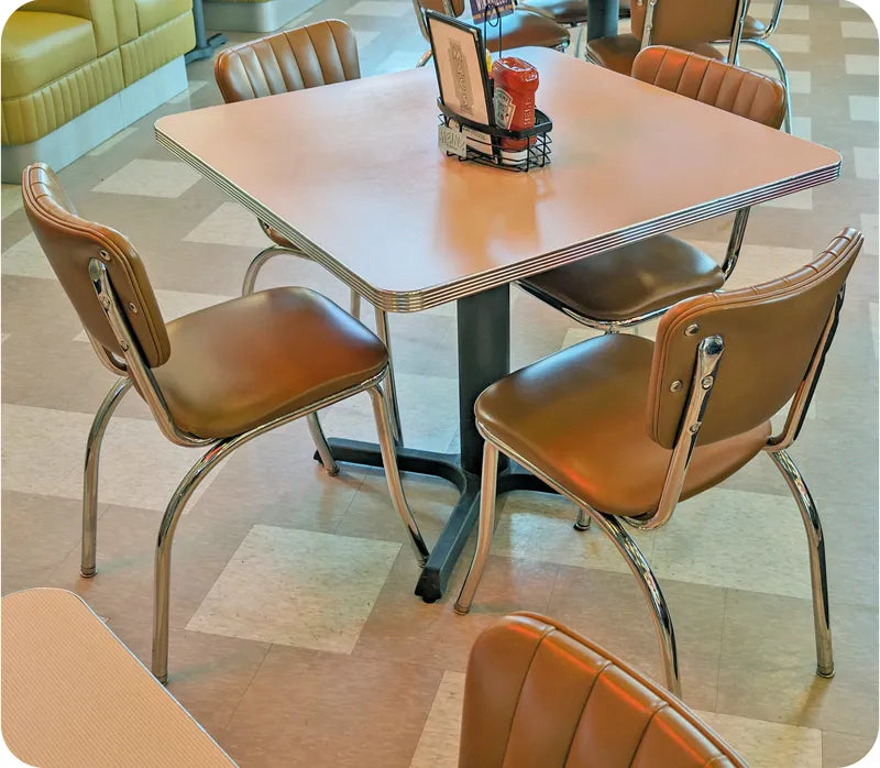 Channel Back Kitchen Chair