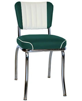 Two Tone Channel Back Diner Restaurant Chair