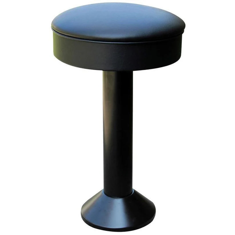 Plain Rim Upholstered Seat Bolt Down Soda Fountain Stool