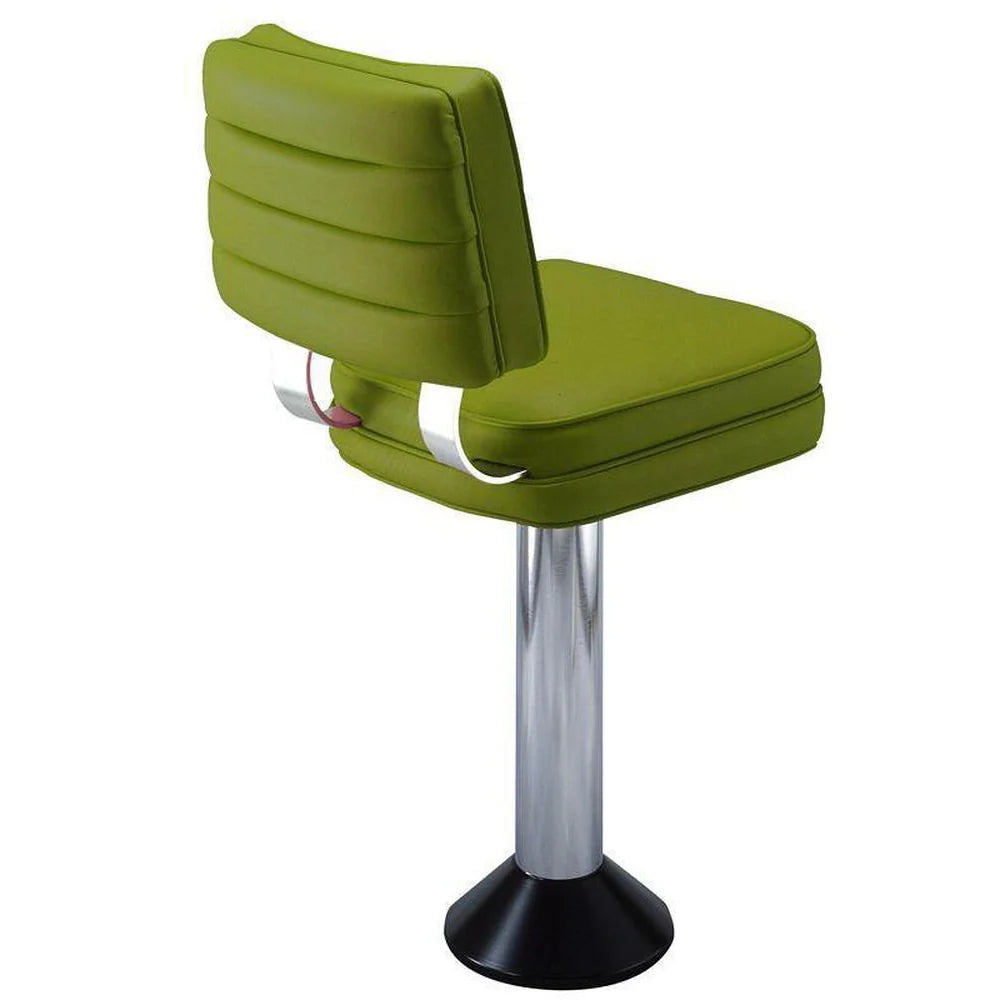 Dual Curved Tempered Aluminum Backrest Support Deluxe Bolt Down Counter Stools