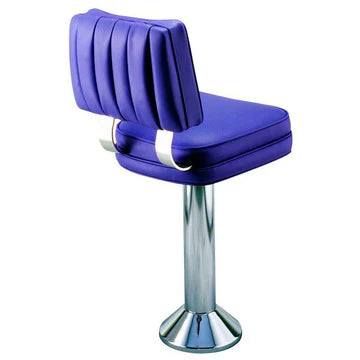 Dual Curved Tempered Aluminum Backrest Support Deluxe Bolt Down Counter Stools