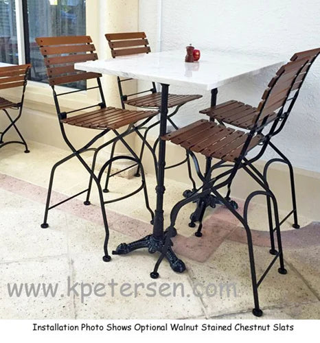 French Bistro Folding Bar Stool