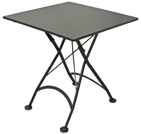 32" x 32" Square French Bistro Steel Folding Table