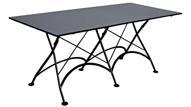 32" x 72" Rectangular French Bistro Steel Folding Table
