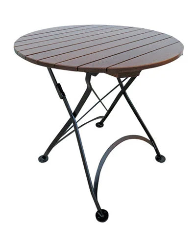 32" Round French Bistro Folding Table