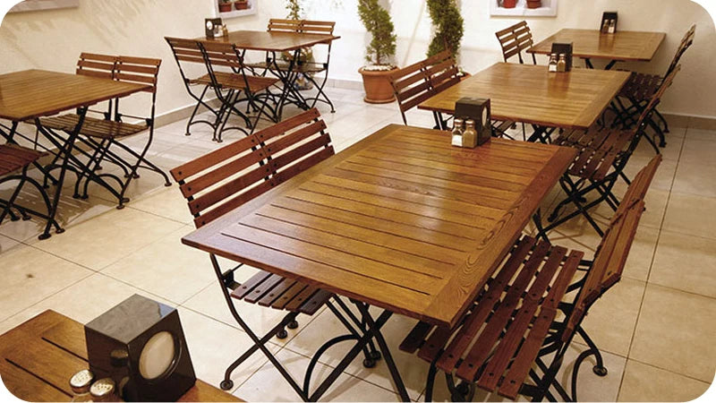 32" x 48" French Bistro Rectangular Folding Table