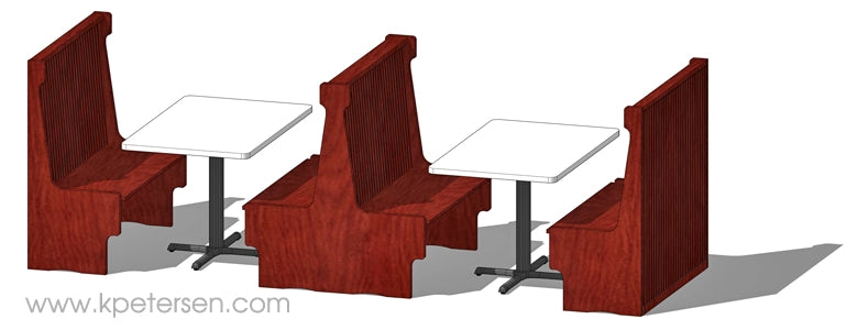 Roadhouse Hideout Wood Booth