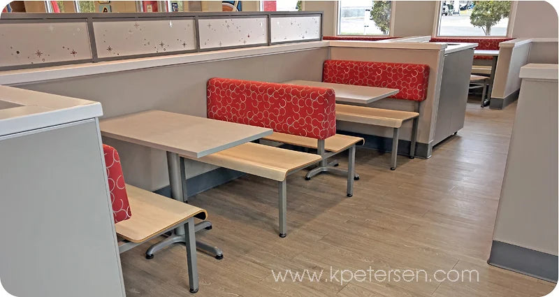 Horizon Laminated Upholstered Back Booths
