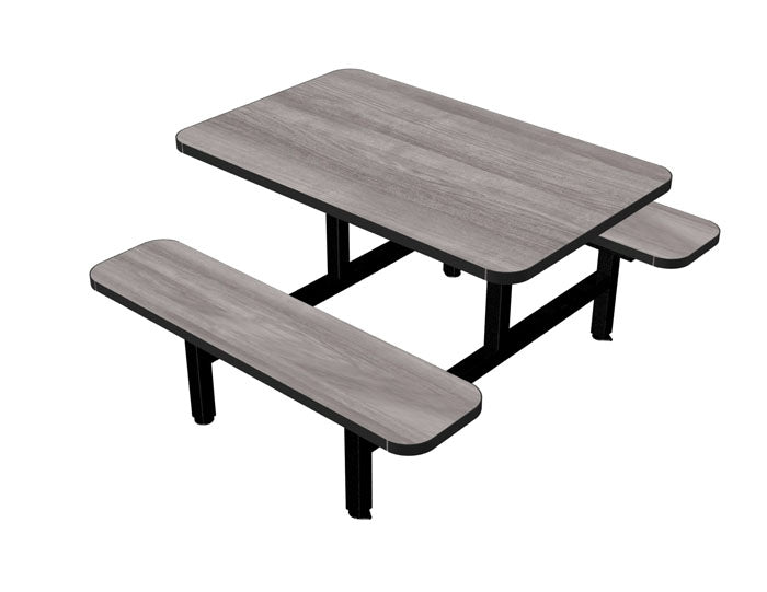 Cafeteria Seating with Flat Laminated Plastic Bench Seats