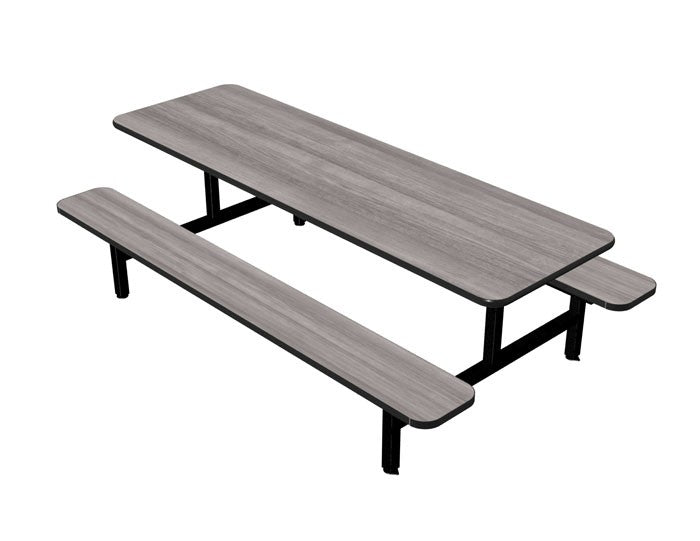 Cafeteria Seating with Flat Laminated Plastic Bench Seats