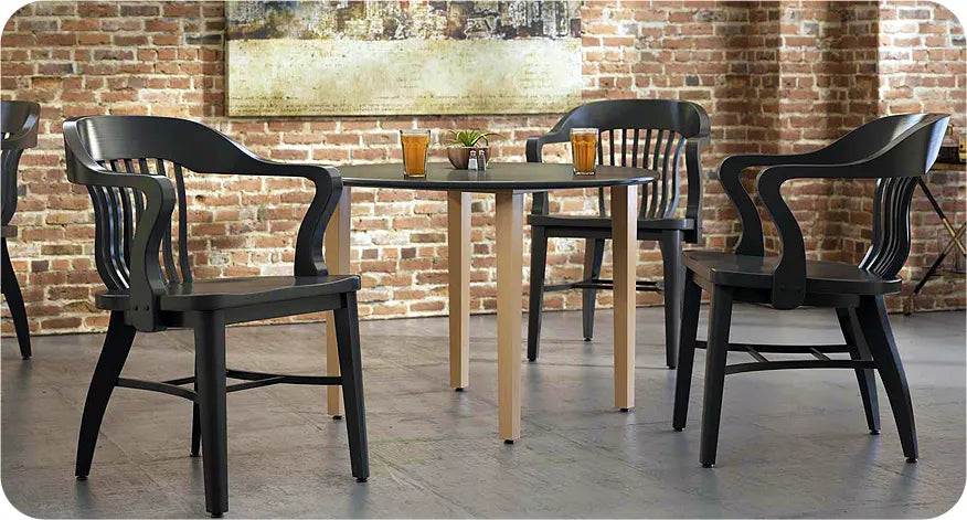 Oak Jury and Banker Arm Chair