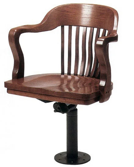 Oak Bolt Down Jury Arm Chair