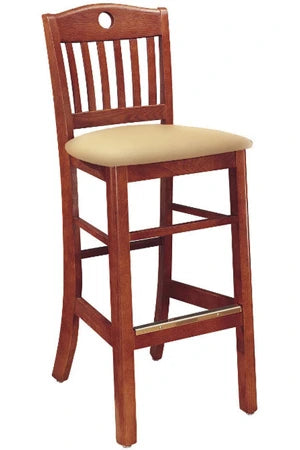 Lake Lodge Solid Oak Bar Stool