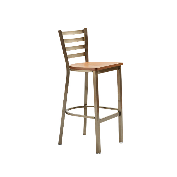 Trapezoid Steel Bar Stool