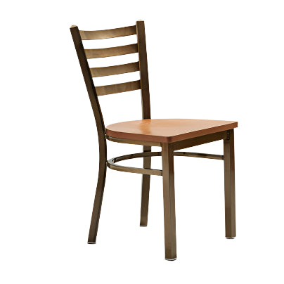 Trapezoid Steel Restaurant Chair