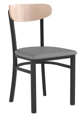 Moon Back Steel Restaurant Chair