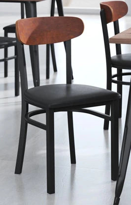 Moon Back Steel Restaurant Chair