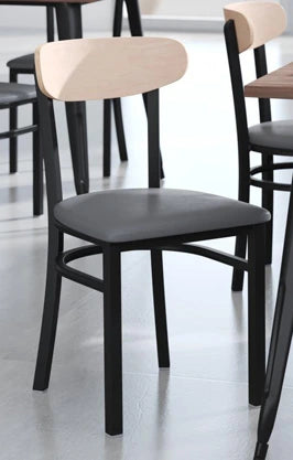 Moon Back Steel Restaurant Chair