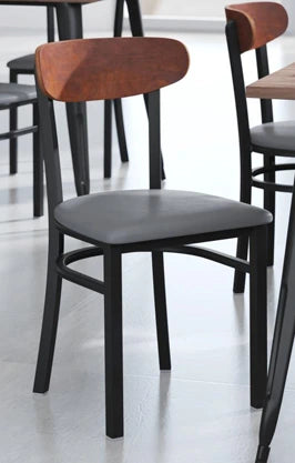 Moon Back Steel Restaurant Chair