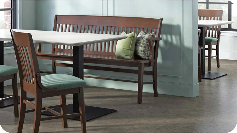 Oak School House Benches