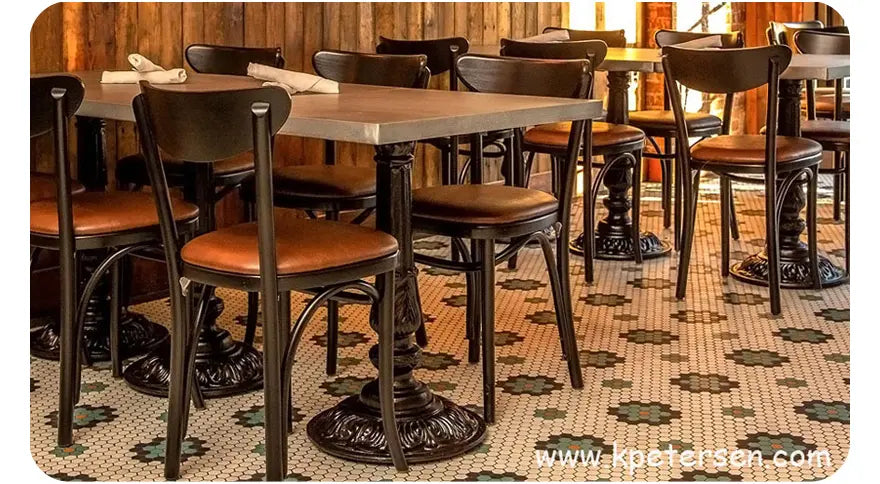 15" Round Victorian Ornate Cast Iron Table Base