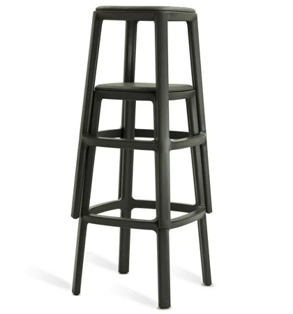 Backless Stacking Polypropylene Bar Stool