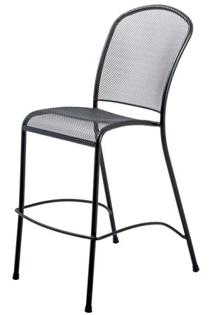 Deluxe Outdoor Steel Mesh Stacking Bar Stool