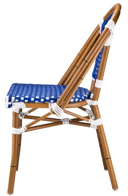 French Cafe Indoor-Outdoor Bamboo and Aluminum Chair