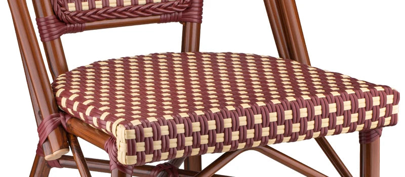 French Cafe Indoor-Outdoor Bamboo and Aluminum Chair