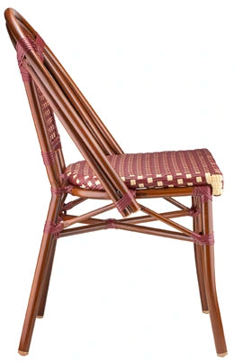 French Cafe Indoor-Outdoor Bamboo and Aluminum Chair