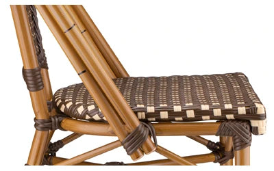French Cafe Indoor-Outdoor Bamboo and Aluminum Chair