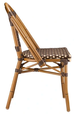 French Cafe Indoor-Outdoor Bamboo and Aluminum Chair