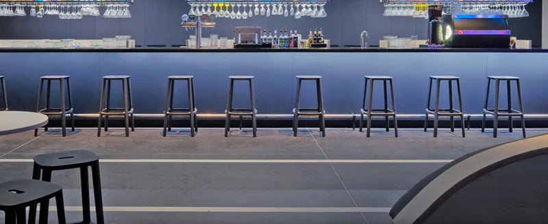 Backless Stacking Polypropylene Bar Stool
