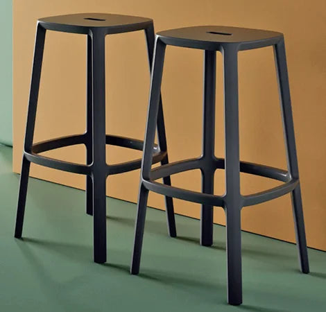Backless Stacking Polypropylene Bar Stool