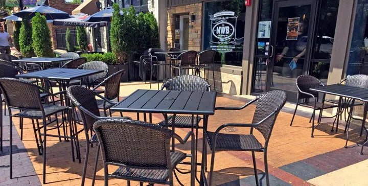 Contemporary Outdoor Steel Tables