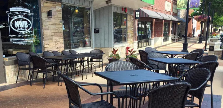 Contemporary Outdoor Steel Tables